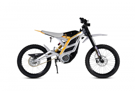 Электромотоцикл эндуро 79bike Falcon Pro белый-желтый