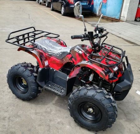 Квадроцикл GreenCamel Атакама T120 (48V 800W R8 Цепной привод) Армейский-красный